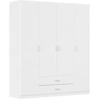 rauch Drehtürenschrank Kleiderschrank Garderobe GAMMA Breiten 91/136/181/226/271/315/360 cm (in 3 Ausstattungen BASIC/CLASSIC/PREMIUM (inkl. SOFT-CLOSE-Funktion) mit Schubladen, verschiedene Griff-Varianten TOPSELLER MADE IN GERMANY