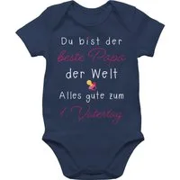 Shirtracer Shirtbody 1. Vatertag I Du bist der beste Papa der Welt Geschenk Vatertag Baby