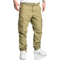 Amaci&Sons Cargohose PASCAGOULA Cargopants Herren Loosefit Jogger Cargo Chino Hose inkl. Gürtel