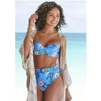 s.Oliver Highwaist-Bikini-Hose Maya mit abnehmbarem Gürtel und Schnalle in Horn-Optik