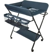 JEOBEST Wickeltisch Wickelauflage Mulde Kommode Unterlage Wickeln Baby Kind (KLAPPBAR), (1-tlg), Höhenverstellbar, Wasserdichte, Staufach, Mit Bremse