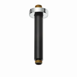 Kludi A-QA Deckenauslass 150 mm mattschwarz/chrom, 6651587-00 6651587-00