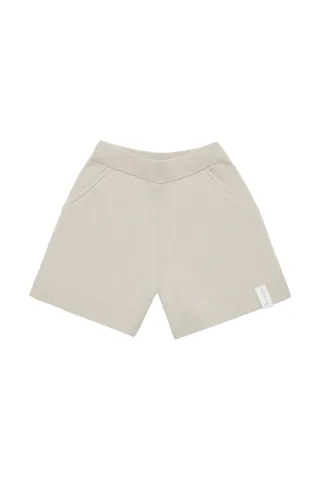 Leevje Unisex Knitted Shorts 'Cappucino' 110/116