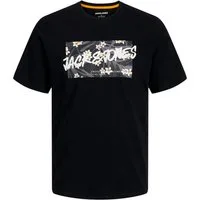 Jack & Jones T-Shirt JJHAWAII Shape Tee SS Crew Neck LN mit Rundhalsausschnitt