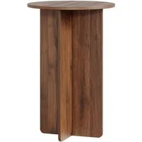 en.casa Beistelltisch, »Vappevn« 60 x Ø40 cm rund Walnussoptik