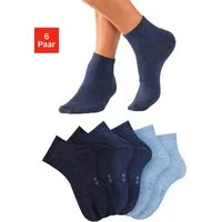 Bench. Kurzsocken Herren Sportsocken, Laufsocken Atmungsaktive Baumwolle (Packung, 6-Paar, Quarter Socks Gr. 35-38 bis 43-46) mit eingestricktem Markenlogo im Bündchen