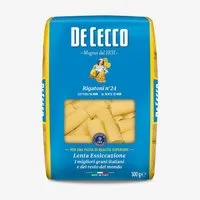 DE CECCO Nudeln, De Cecco Rigatoni Nummer 24 Teigwaren aus Hartweizengrieß 500g