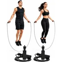 BAYLI Kurzhantel 2er Set - Springseil 280 cm Fitness Seilspringen für Erwachsene –