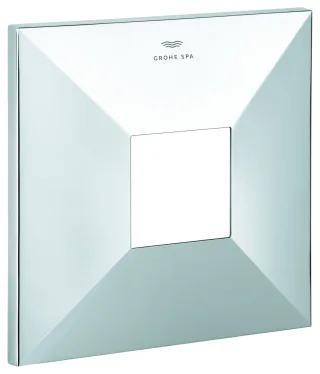 GROHE Rosette 48613 eckig für EHM-FMS mit 2-Wege Umstellung chrom, 48613000 48613000