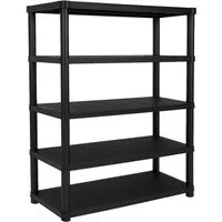 ONDIS24 Schwerlastregal Steckregal Kunststoffregal 120 cm bis 60 kg pro Boden belastbar, 120 x 40 x 180 (H) cm