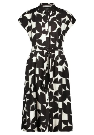 Betty & Co - Midi-Blusenkleid schwarz - Gr. - 44