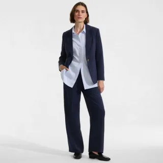 Weite Crêpe-Hose für Damen, Damen, size: regular, Schwarz, by Lands' End