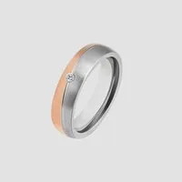 Adelia´s Fingerring Damen Ring aus Edelstahl mit Strass Steinchen