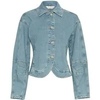 Moss Copenhagen Blusenblazer MSCHKabana Tua Denim Jacket Light Blue Wash
