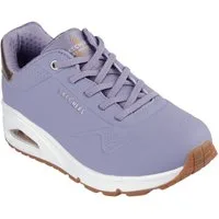 Skechers UNO SHIMMER AWAY Slip-On Sneaker Slipper, Freizeitschuh, Plateausneaker mit modischem Keilabsatz