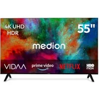 Medion® MD855201 LCD-LED Fernseher (138.8 cm/55 Zoll, 4K Ultra HD, Smart-TV, Netflix, HBO Max, Prime Video, Disney+, Magenta TV, AppleTV, WOW)