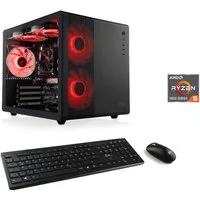 CSL Cube V24179 PC (AMD Ryzen 5 5500, GeForce RTX 3050, 16 GB RAM, 500 GB SSD, Luftkühlung)