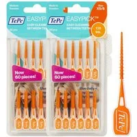 TePe Interdentalbürsten EasyPick Dental Stick, 120 Stück (Doppelpack 2x 60 Stück)