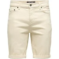 ONLY & SONS Jeansshorts ONSPLY ECRU 9470 PIM DNM SHORTS NOOS Baumwollmischung, regular fit