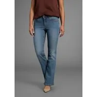 Arizona Bootcut-Jeans Bund mit seitlichem Gummizugeinsatz hohe Leibhöhe, Bootcut, mit Stretch, klassischer 5-Pocket-Style