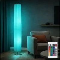 GLOBO LIGHTING LED Stehlampe, Leuchtmittel inklusive, Warmweiß, Farbwechsel, Stehlampe Stehleuchte Fernbedienung Dimmer Farbwechsel LED H 119 cm