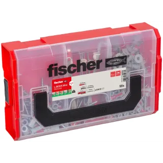 Fischer Dübelsortiment L-BOXX mini DuoLine + Schraube (181 Teile) - 548862