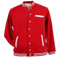 KAMRO Blouson College Jacke von Kamro in Herren Übergrößen, Rot