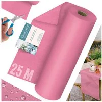 KESSER Tischläufer 25 m × 30 cm, wasserabweisend & abwaschbar, 30 g/m², anpassbare Vlies-Tischdekoration – für Feste aller Art geeignet