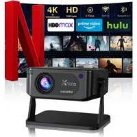 XNANO HA109 Projektor, Android 11, 130 ANSI, HD 1280*720P, WiFi 6, BT5.4 LCD-Beamer (130 lm, 10000:1, 4K (decoding support, 720P native) px, Auto-Keystone)