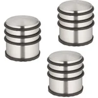 relaxdays Bodentürstopper Edelstahl Türstopper im 3er Set