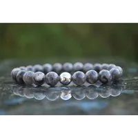 NAHLE Armband Larvikit mit 925 Silberperle Perlenarmband (inkl. Schmuckbox), elastisches starkes Band