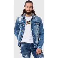 Cipo & Baxx Jeansjacke Jacke im destroyed Look