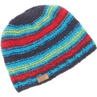 Guru-Shop Strickmütze Beanie Mütze, gestreifte Strickmütze aus Nepal,..
