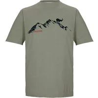 Killtec T-Shirt KOS 365 MN TSHRT Herren T-Shirt mit Melange-Optik, Bergprint, vielseitig kombinierbar