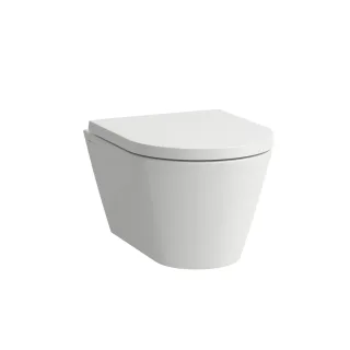 LAUFEN Wand-Tiefspül-WC Compact Kartell 370x490 kurze Ausführung, spülrandlos LCC weiß, H8203334000 H8203334000001