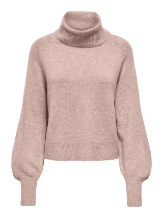 ONLY - ONLOLIVIA LS ROLL NECK CC KNT Rose Smoke - Gr. - XS