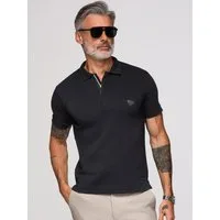 OMBRE Poloshirt Poloshirt mit Reißverschlussausschnitt