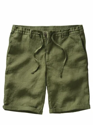 Mey & Edlich Herren Piazza-Shorts Grün 100 % Leinen