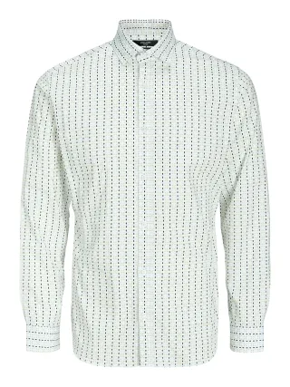 JACK&JONES - JPRBLABLACKPOOL STRETCH SHIRT LS SS23 SN white - Gr. - XL