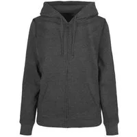 Build Your Brand Sweatjacke Ladies Basic Zip Hoody - Damen Kapuzen Sweatjacke
