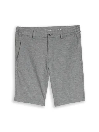 Denim Tom Tailor - TTSLIM Piqué Chino Shorts mit Stretch grey melange pique - Gr. - M