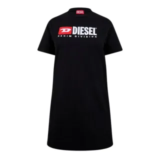 Diesel - T-Shirt-Kleid für Damen (Schwarz bedruckt)