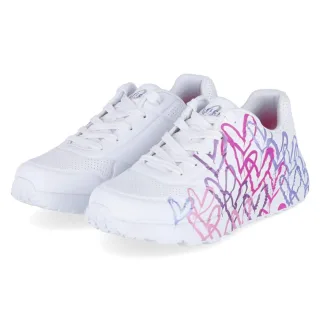 Skechers Low Sneaker UNO LITE METALLIC JOY - Gr. 34 - Weiß - Synthetik