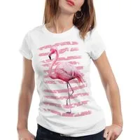 style3 T-Shirt Pink Power flamingo hipster strand urlaub rosa zoo karibik hawaii