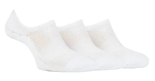 Damen Bamboo No Show Socken | Jeep | Atmungsaktiv Anti Blister gepolstert unsichtbare Socken mit Anti-Rutsch-Ferse Grip - Weiß