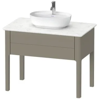 Duravit Luv Konsolenwaschtischunterbau bodenstehend Stein Grau Seidenmatt 938x570x743 mm - LU9564092 LU956409292