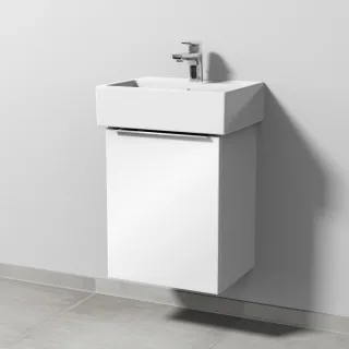 Sanipa 3way Waschtischunterbau zu Duravit Vero Air Waschtisch mit 1 Tür, Weiß-Glanz UF42978