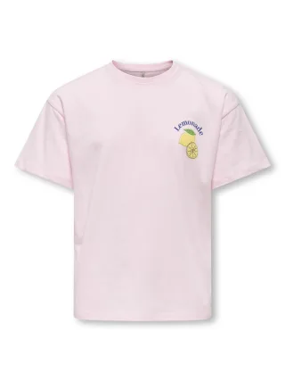 KIDS ONLY - KOGCANA LIFE SS RLX PRINTED TOP JRS Barely Pink - Gr. - 164