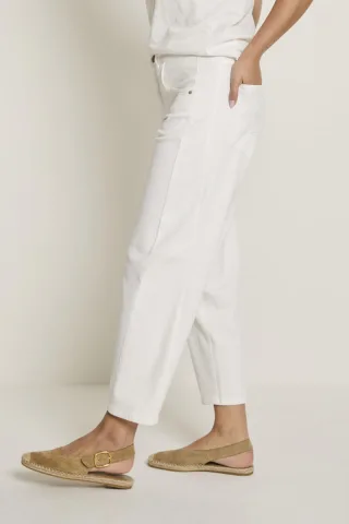 para mi - Barrel Fit Jeans - Coco weiß - Gr. - 38