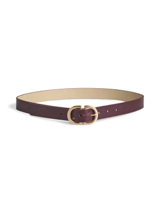 PIECES - PCJUVA CROCO JEANS BELT NOOS WB PU Winetasting - Gr. - 85